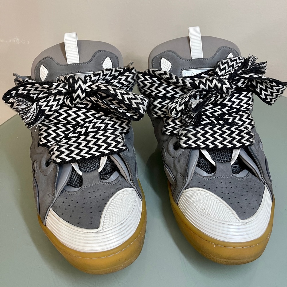 Lanvin Curb Sneakers - Gray Sz 13